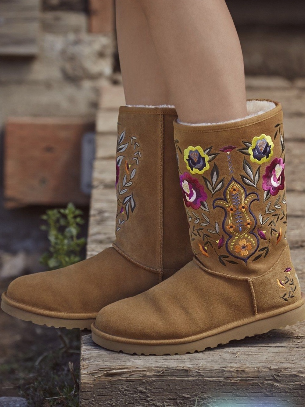 Ugh Juliette Embroidered Boots